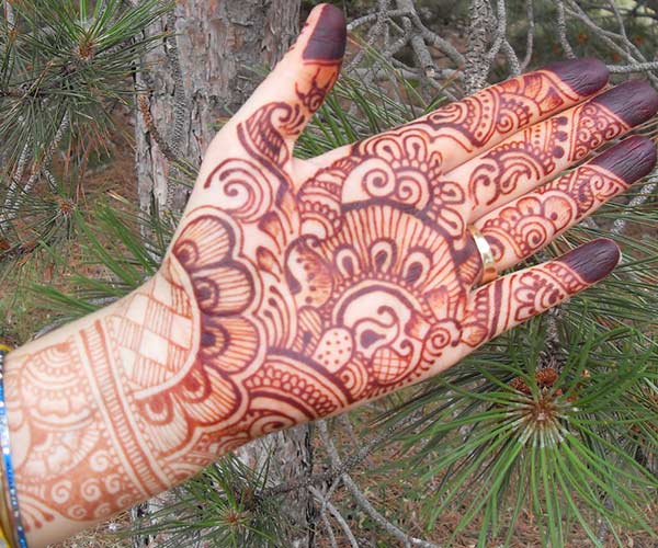 Full Palm Mehendi Design Ideal