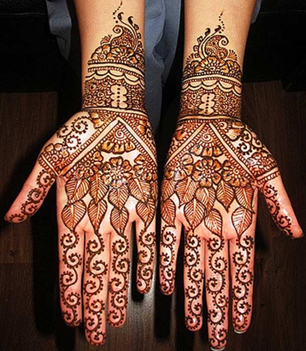 Palm Mehndi Design for Those Who Love Variety And Stylish