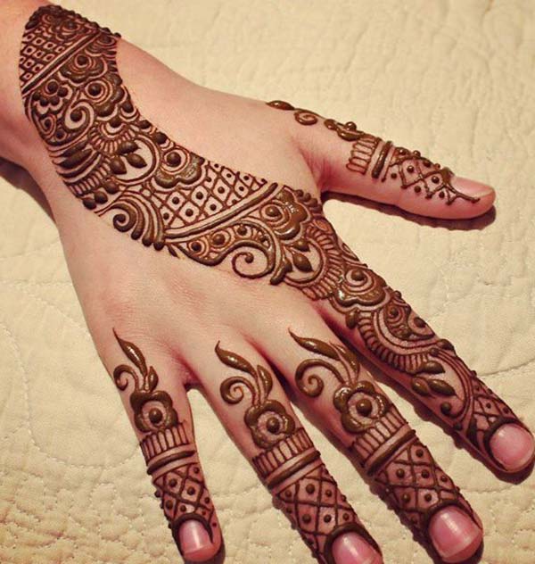 Perfect patterns mehndi design for backhand