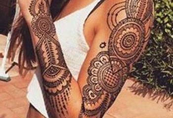 Full arm mehendi design for girls