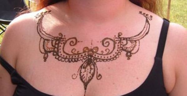 necklace mehendi designs for neck