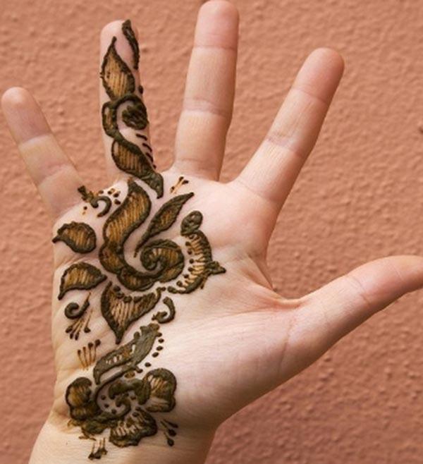 simple mehendi design for palm-palms