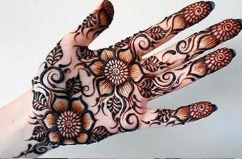 Palm mehendi designs idea for girls