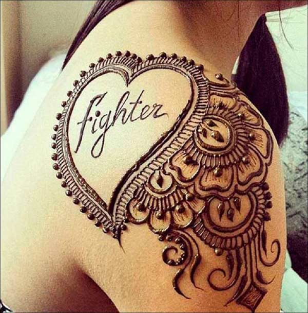 Shoulder Mehndi Design